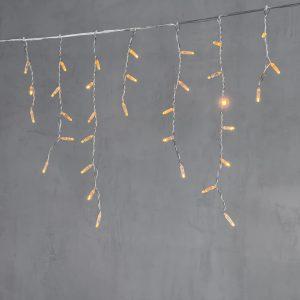 Гирлянда Бахрома с Колпачком 3,1×0,5 м Экстра Тепло-белый Статика, 120 LED, Прозрачный ПВХ, IP65, LTC