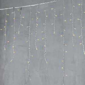 Гирлянда Бахрома 5 м Жёлтая статика, 348 LED, силикон, IP65