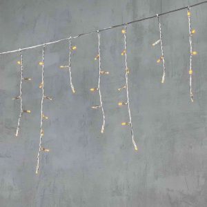 Гирлянда Бахрома с Колпачком 3,1 x 0,5 м Желтая 220В, 120 LED, Провод Прозрачный ПВХ, IP65 (Копировать)