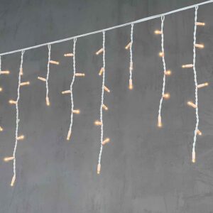 Гирлянда Бахрома 3,1 м Экстра Тёпло-белый Статика, 120 LED, Белый Каучук, IP65, LTC