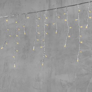 Гирлянда Бахрома 3 м Жёлтая Статика, 150 LED, Силикон, IP65, LTC