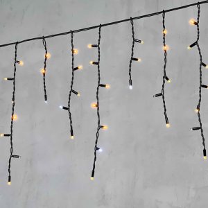 Гирлянда Бахрома 3.1 м Жёлтая с Мерцанием, 120 LED, Каучук, IP65, LTC