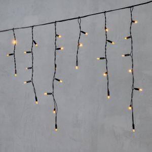 Гирлянда Бахрома с Колпачком 3,1×0,5 м Экстра Тепло-белый Статика, 120 LED, Чёрный ПВХ, IP65, LTC