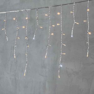 Гирлянда Бахрома 3,1 м Экстра Тепло-Белая с Мерцанием, 150 LED, Прозрачный ПВХ, IP54, LTC