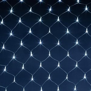Светодиодная Сеть 2x2 м Белая 220В, 240 LED, Провод Прозрачный ПВХ, IP20