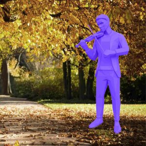 Полигональная скульптура 3D GR 667
