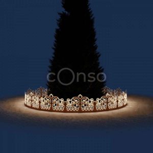 Световое ограждение «Золотая коллекция» 3D GR 398, IP65, алюминий, золотое свечение