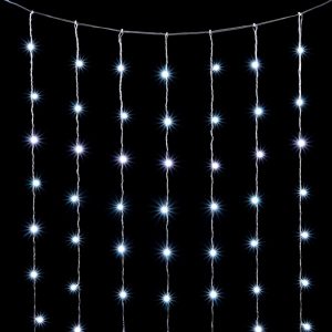 Гирлянда Занавес Облегчённый 2×2 м Белый Статика, 400 LED, IP54