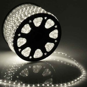 Светодиодный Дюралайт Ø13 мм Дневной 220В, 36 LED/м, Свечение 360°, IP65, Бухта 100м