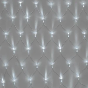 Гирлянда сетка 2×3 м, белая статика, 388 LED, прозрачный ПВХ, IP65