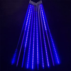 Гирлянда Тающие Сосульки, 10×80 см, синий свет, 24В, 720 LED, провод чёрный ПВХ, IP55