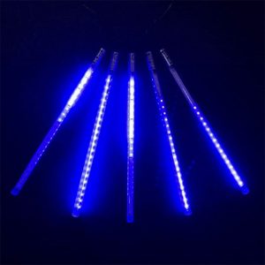 Гирлянда Тающие Сосульки, 5×30 см, синий свет, 24В, 160 LED, провод чёрный ПВХ, IP55