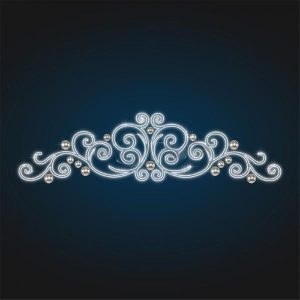Новогодняя перетяжка с подсветкой для улицы, 5×1,3 м, IP65, холодное свечение