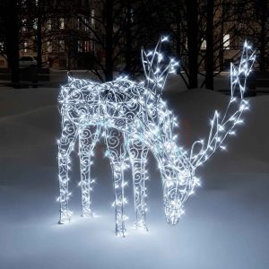 Новогодняя фигура «Олень ажур» пьющий