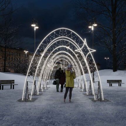 Комплект из световых арок «Тоннель желаний»