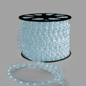 Светодиодный Дюралайт Ø13 мм, белый с мерцанием, 220 В, 36 LED/м, бухта 100 м, свечение 360°, IP65