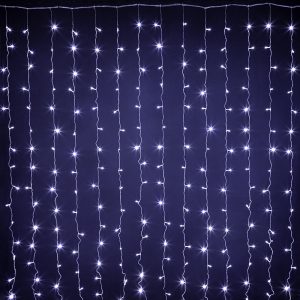 Гирлянда Занавес 3×2.5 м Белый Статика, 500 LED, IP20