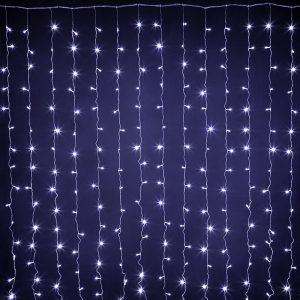 Гирлянда Занавес 3×3 м Белый Статика, 600 LED, IP20