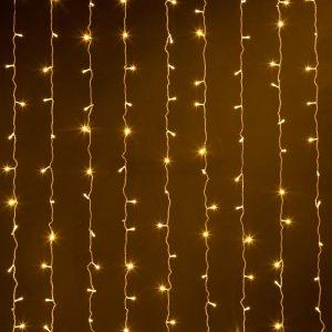 Гирлянда Занавес 3×3 м Тепло-Белый Статика, 600 LED, IP20