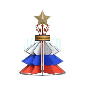 Конструкция из баннерной ткани ФПК-011, 3×4,3×3 м, уличное оформление