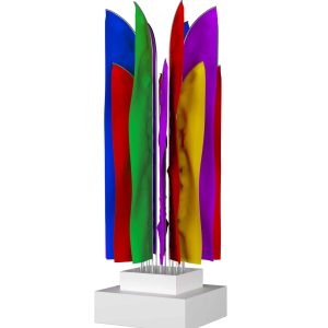 Флаговая конструкция МАФ-536, 2×6 м, 12 флагов, IP65, холодное свечение