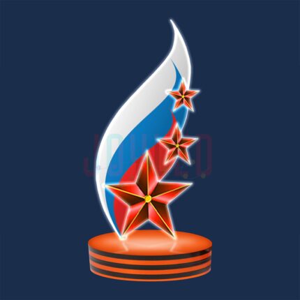 Объёмная композиция «ОПК 006», 1,2×2×1,2 м, IP65, холодный свет