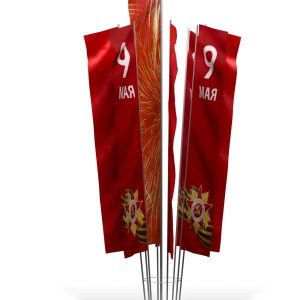 Световая флаговая конструкция ПАФ-214, 6 м, IP65, холодный свет