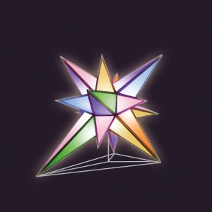 Световая фигура «Кристалл» СК-180-1, 2×1,6 м, IP65, разноцветное свечение