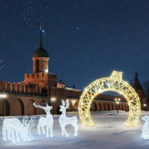 Световая композиция «СК-374», 6×3,3 м, IP65, тёплый и холодный свет