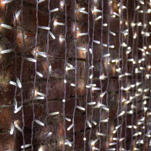 Гирлянда Занавес 2x3 м, Белый с Мерцанием, 230В, 448 LED, IP65, PROFESSIONAL