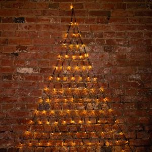 Гирлянда сетка 1,5×2×2 м, тепло-белый с динамикой, 136 LED, чёрный ПВХ, IP65