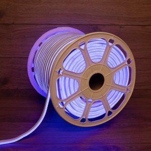Двусторонний гибкий неон 8×16 мм, 50 м, 230 В,120 led, IP65, синее свечение