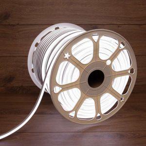 Двусторонний гибкий неон 8×16 мм, 50 м, 230 В,120 led, IP65, белое свечение