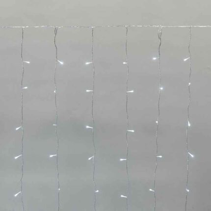 Гирлянда Дождь 2×3 м, Белый с Мерцанием, 230В, 300 LED, IP44