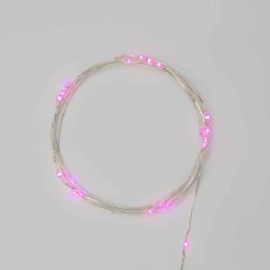 Гирлянда Роса 2 м Розовая Статика, 20 LED, серебристый провод, IP20