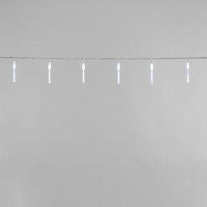 Гирлянда Кисточки 5м, белый с динамикой, 48 LED, провод прозрачный ПВХ, IP20
