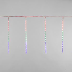 Гирлянда Тающие Сосульки, 8 х 0.5 м, мультиколор свет, 230В, 288 LED, провод прозрачный ПВХ, IP20