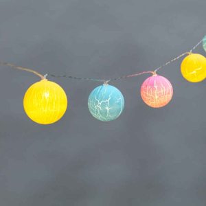 Гирлянда «Карамельки» 1.5 м, тёплый белый статика, 5В, 10 LED, провод прозрачный ПВХ, IP20