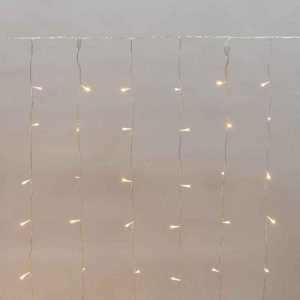 Гирлянда Дождь 2×1,5 м, Тепло-Белый с Мерцанием, 150 LED, IP44