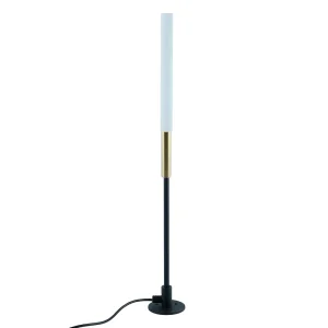 Светильник уличный светодиодный, 1W, DC24V, 3000K, черный/золотой DH2101 15x15x393