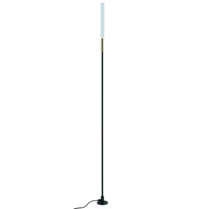 Светильник уличный светодиодный, 1W, DC24V, 3000K, черный/золотой DH2101, 15x15x793