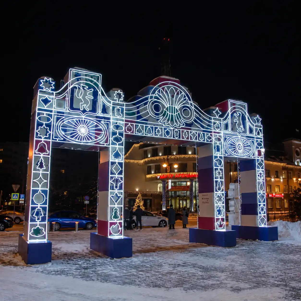 Световая арка для городской площади