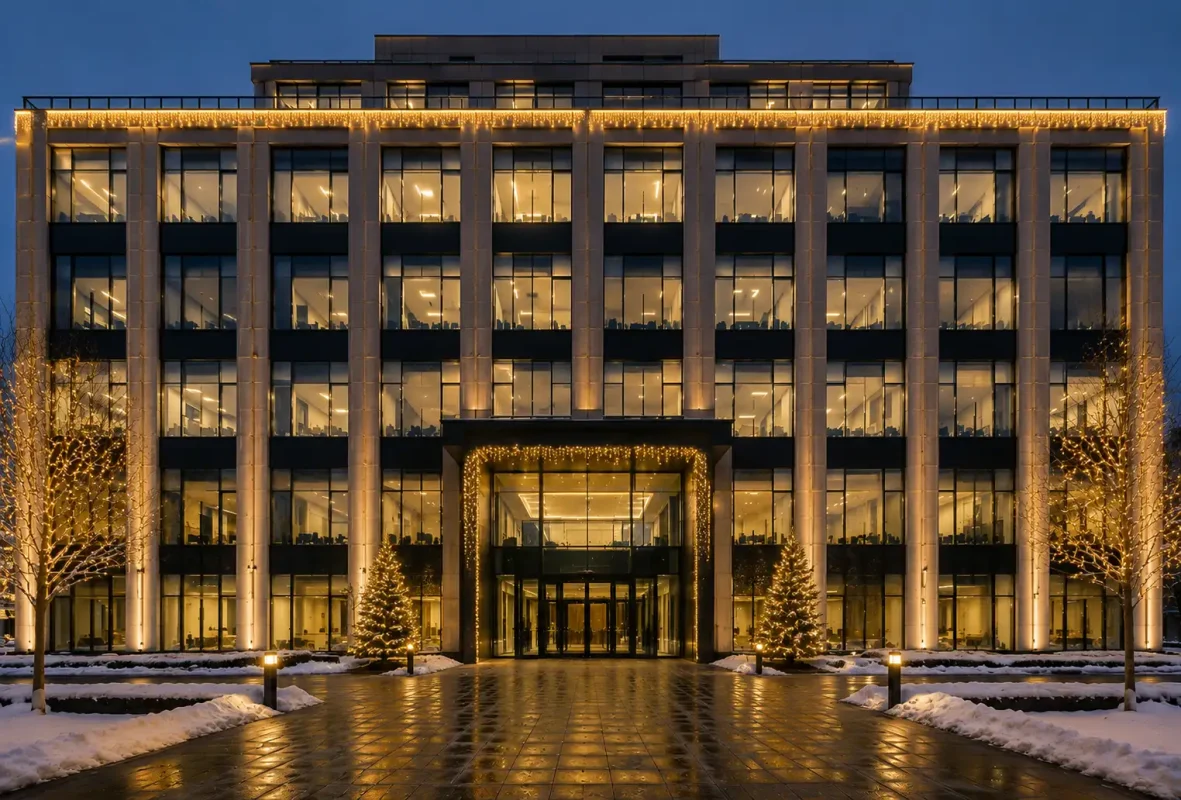 Добавляем праздничное освещение и атмосферу